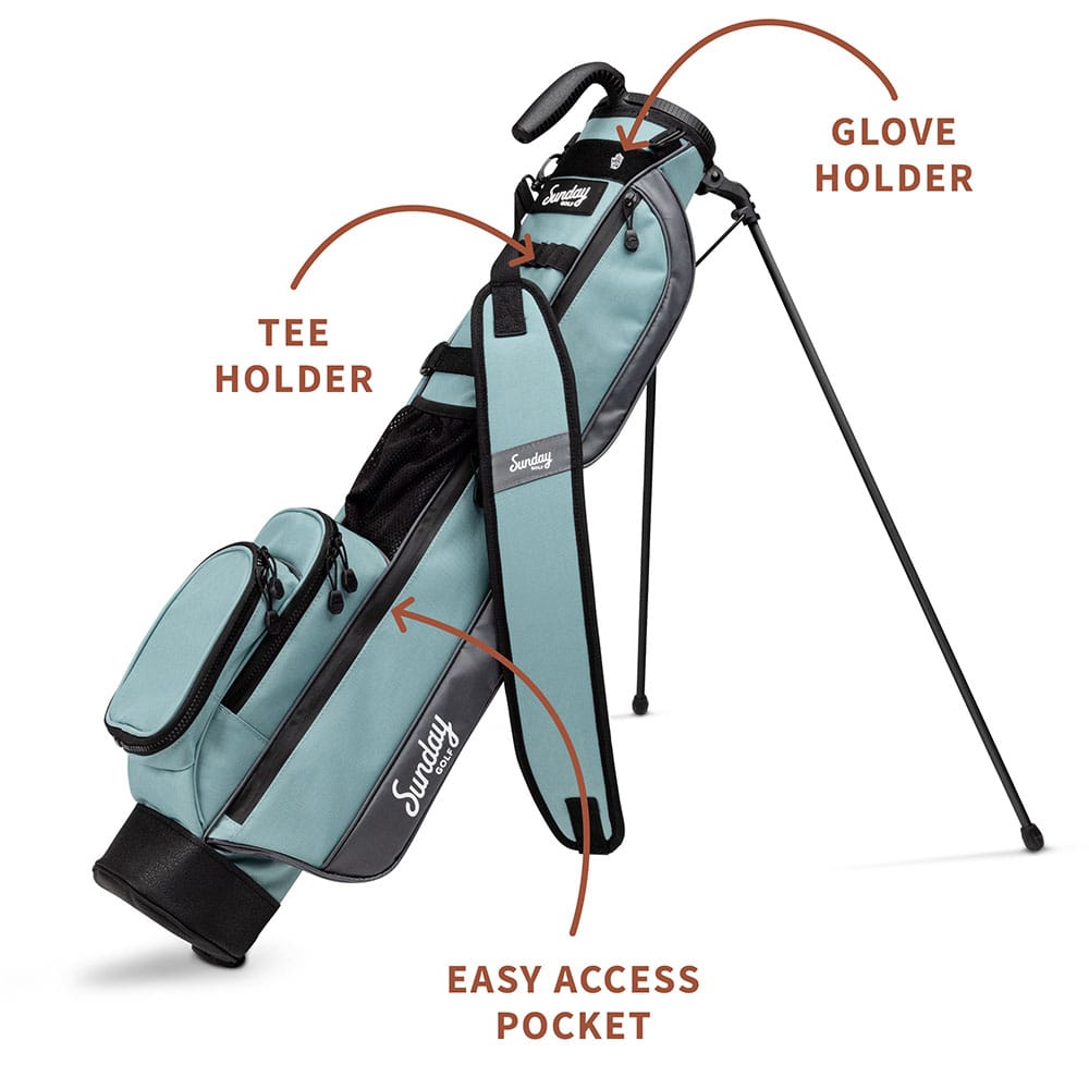 Sunday Golf Loma Pencil Stand Bag Seafoam Sunday Golf Loma Pencil Stand Bag Seafoam