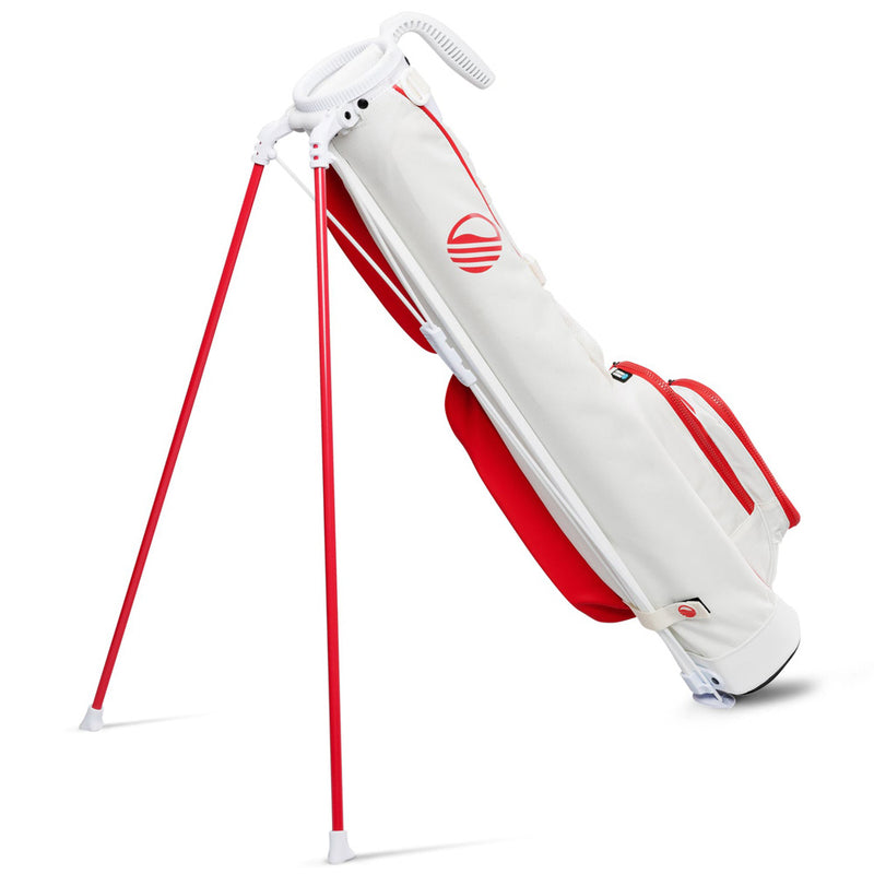 Sunday Golf Loma Pencil Stand Bag - Red/Off White