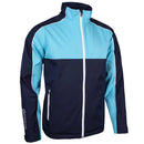 Sunderland Matterhorn Waterproof Golf Jacket - Navy/Aqua/White
