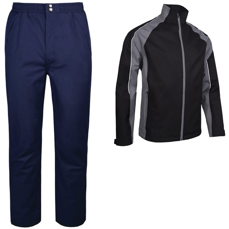 Sunderland Typhoon/Quebec Waterproof Suit - Black/Gunmetal/White/Navy
