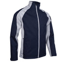 Sunderland Typhoon Waterproof Golf Jacket - Navy/Silver/White