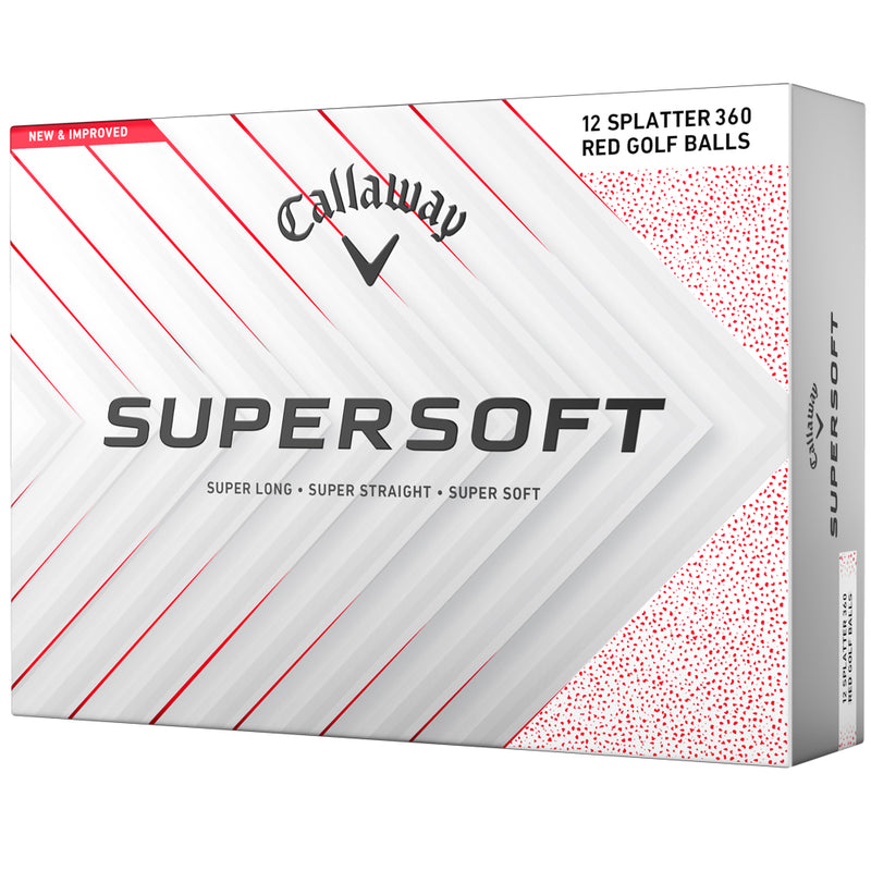 Callaway Supersoft Golf Balls - Red Splatter - 12 Pack