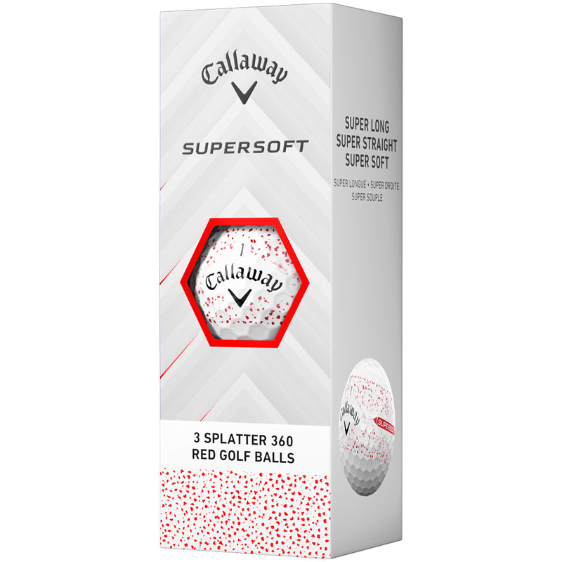 Callaway Supersoft Golf Balls - Red Splatter - 12 Pack