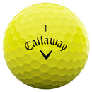 Callaway Supersoft Golf Balls - Yellow - Personalised Text