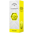 Callaway Supersoft Golf Balls - Yellow - Personalised Logo