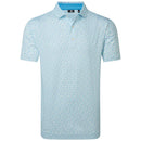 FootJoy Surfs Up Print Lisle Polo Shirt - Deep Reef/White/Sea Glass/Blue Reef