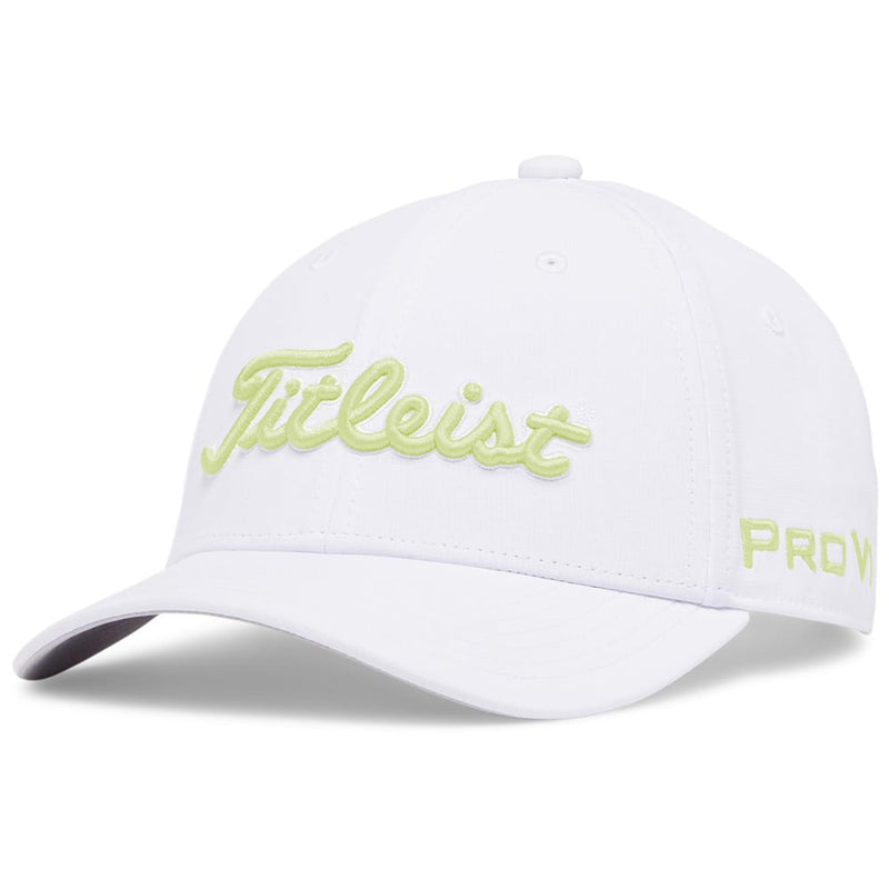 Titleist Junior Tour Performance Cap - White/LightLime