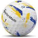TaylorMade SpeedSoft Ink Golf Balls - Yellow/Blue - 12 Pack
