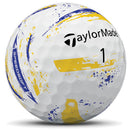 TaylorMade SpeedSoft Ink Golf Balls - Yellow/Blue - 12 Pack