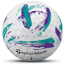 TaylorMade SpeedSoft Ink Golf Balls - Purple/Teal - 12 Pack