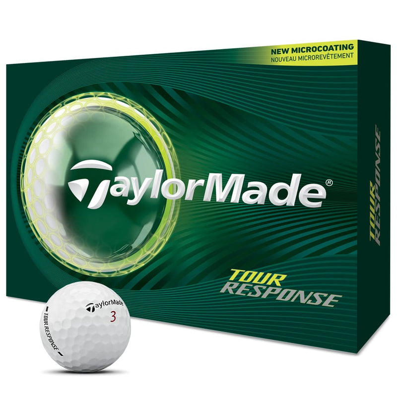 TaylorMade Tour Response Golf Balls - White - 12 Pack