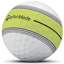 TaylorMade Tour Response Stripe Golf Balls - Neon Yellow - 4 For 3 Dozen