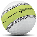 TaylorMade Tour Response Stripe Golf Balls - Neon Yellow - 4 For 3 Dozen