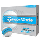 TaylorMade Tour Response Stripe Golf Balls - Neon Blue - 12 Pack