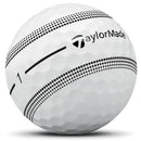TaylorMade Tour Response Stripe Golf Balls - White/Black - 12 Pack