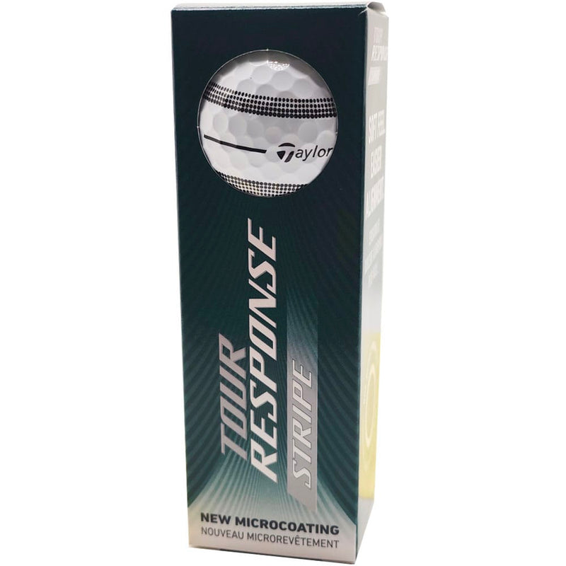 TaylorMade Tour Response Stripe Golf Balls - White/Black - 3 Sleeve