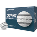 TaylorMade TP5 Clear Stripe Golf Balls - White - Double Dozen