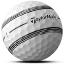 TaylorMade TP5 Clear Stripe Golf Balls - White - Double Dozen