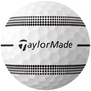 TaylorMade TP5 Clear Stripe Golf Balls - White - Double Dozen