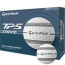 TaylorMade TP5 Clear Stripe Golf Balls - White - Double Dozen