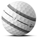 TaylorMade TP5 Clear Stripe Golf Balls - White - Double Dozen