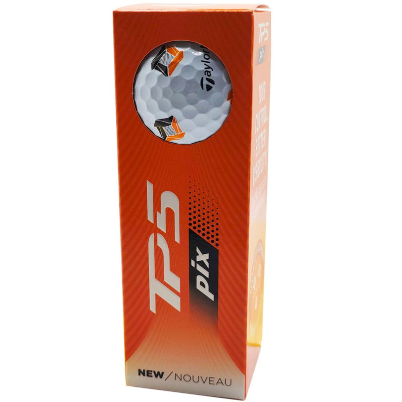 TaylorMade TP5 Pix Golf Balls - White - 3 Sleeve