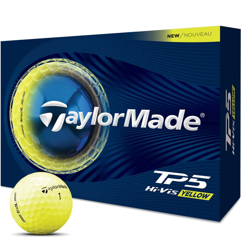 TaylorMade TP5 Golf Balls - Yellow - 12 Pack