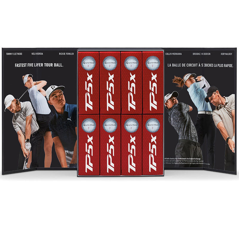 TaylorMade TP5x Golf Balls - White - 4 for 3 Dozen