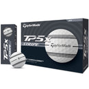 TaylorMade TP5x Clear Stripe Golf Balls - White - 12 Pack