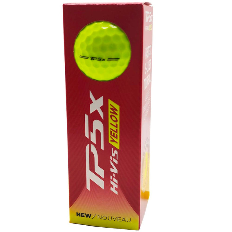 TaylorMade TP5x Golf Balls - Yellow - 3 Sleeve
