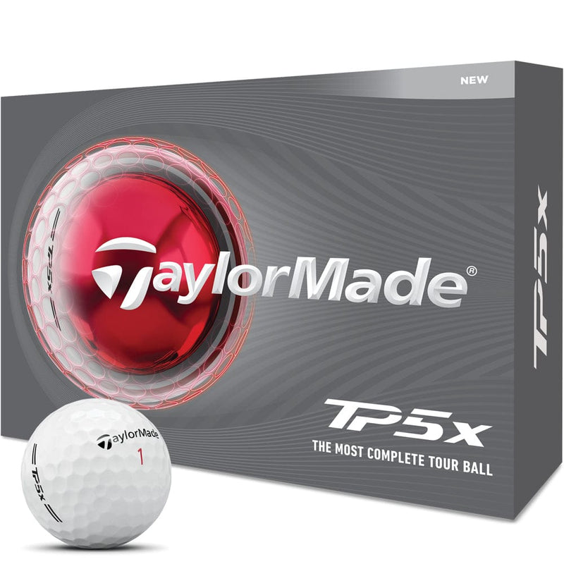 TaylorMade TP5x Golf Balls - White - 12 Pack