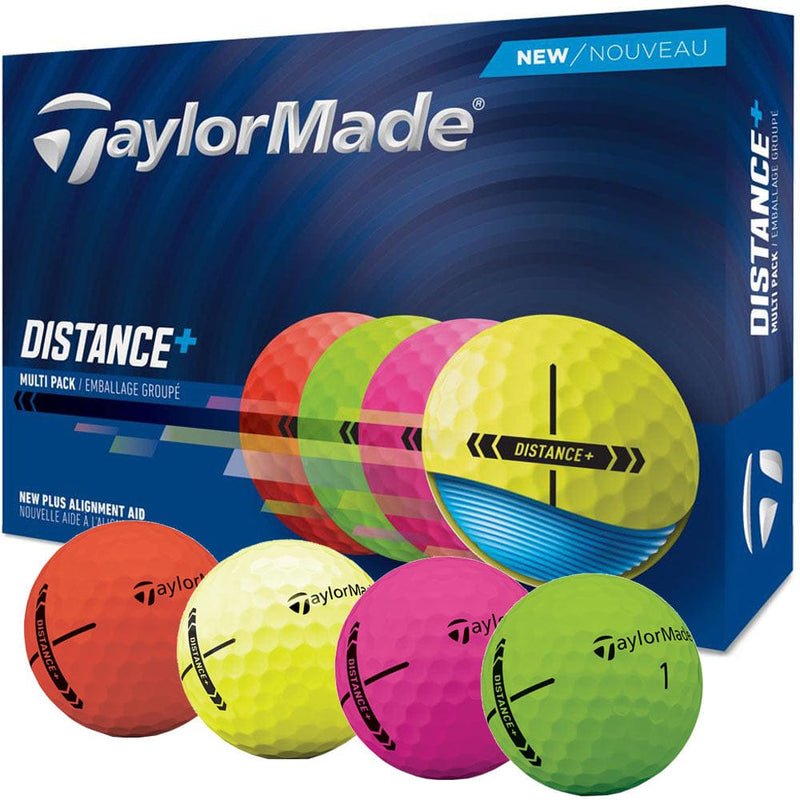 TaylorMade Distance+ Golf Balls - Multi - 12 Pack