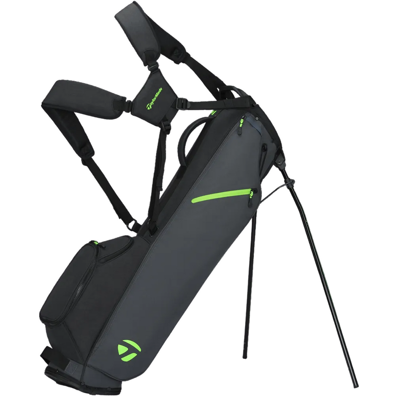 TaylorMade Flextech Carry Stand Bag - Grey/Black/Neon Green