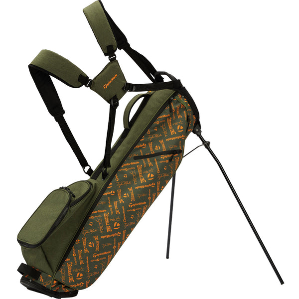 TaylorMade Flextech Carry Stand Bag - Sage/Orange Print