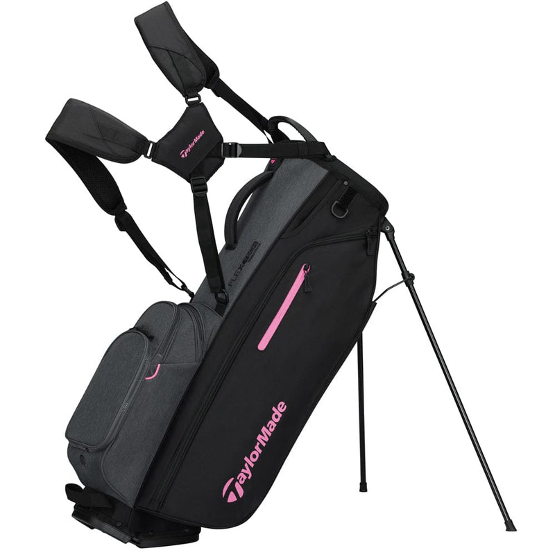 TaylorMade Flextech Crossover Stand Bag - Grey/Black/Neon Pink