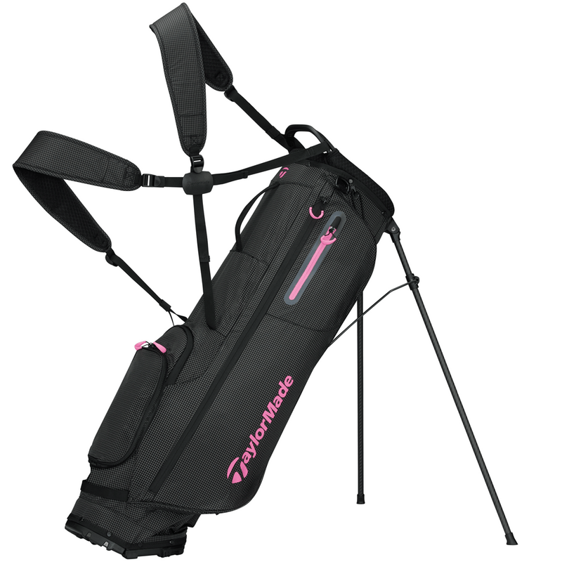 TaylorMade Flextech Superlite Stand Bag - Black/Neon Pink