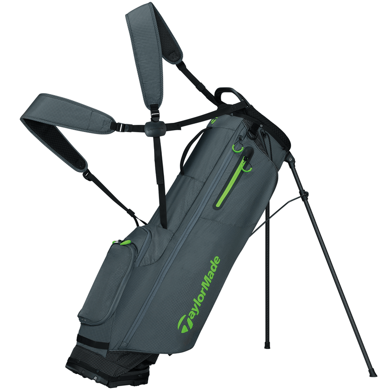 TaylorMade Flextech Superlite Stand Bag - Grey/Neon Green