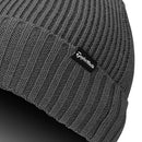 TaylorMade Ribbed Knit Beanie - Charcoal Heather
