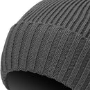 TaylorMade Ribbed Knit Beanie - Charcoal Heather