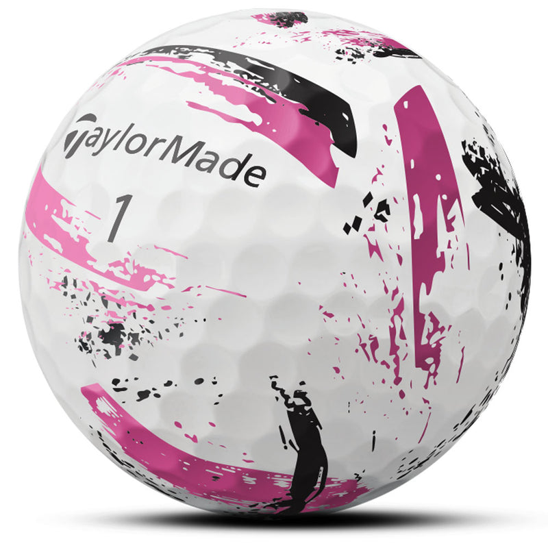 TaylorMade SpeedSoft Golf Balls - Ink Pink - 12 Pack