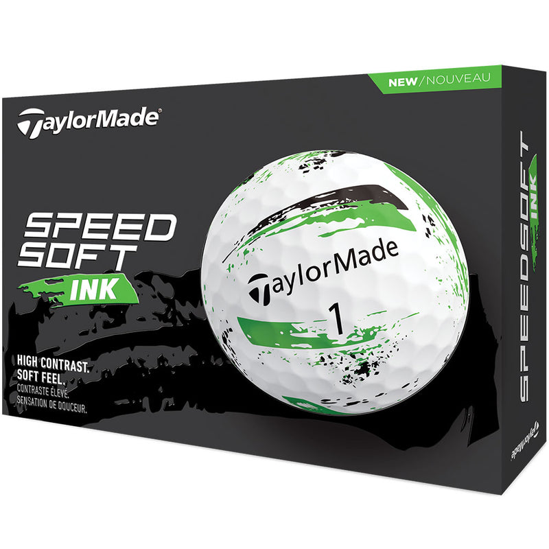 TaylorMade SpeedSoft Golf Balls - Ink Green - 12 Pack