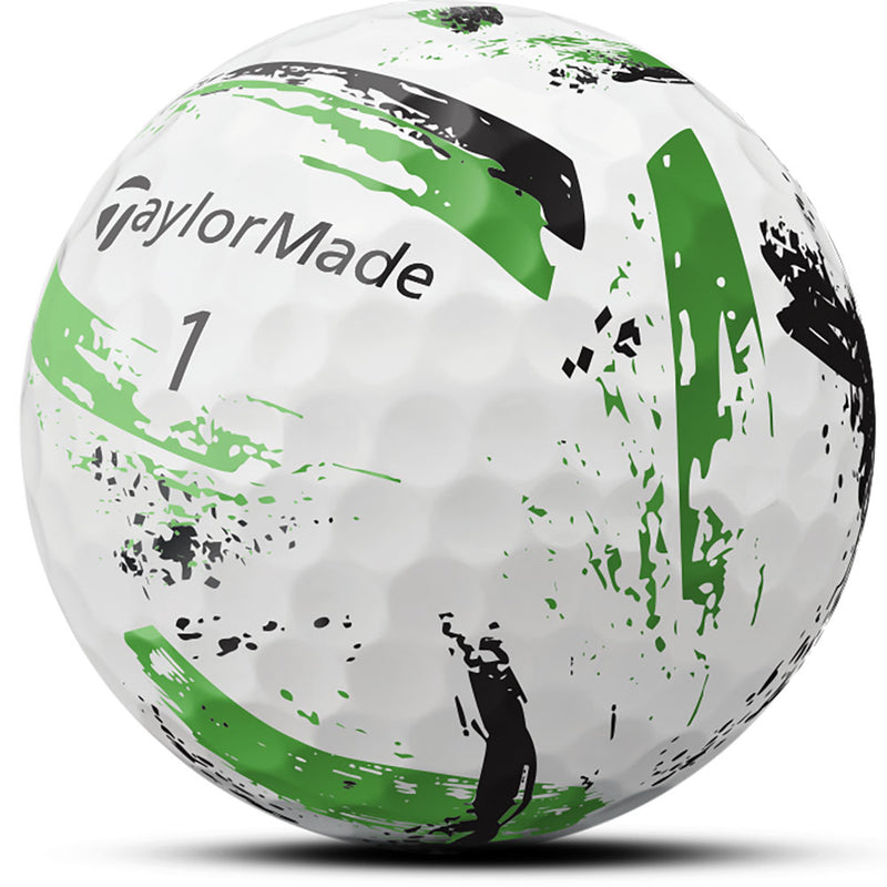 TaylorMade SpeedSoft Golf Balls - Ink Green - 3 Ball Sleeve