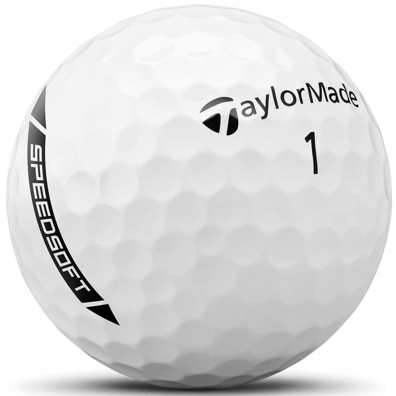 TaylorMade SpeedSoft Golf Balls - White -12 Pack