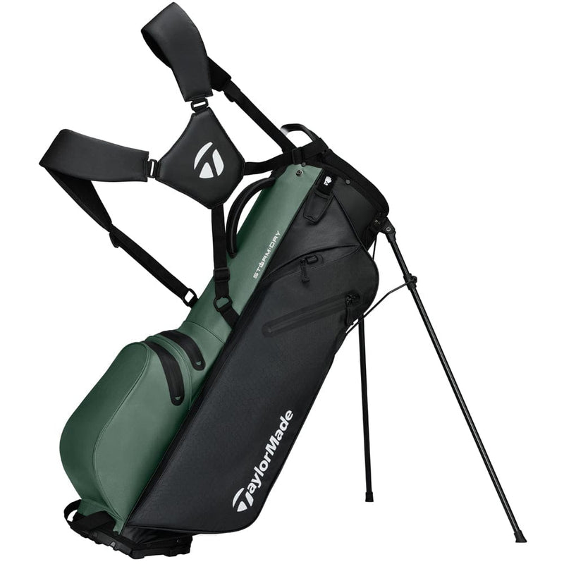 TaylorMade Storm Dry Waterproof Stand Bag - Black/Dark Sage