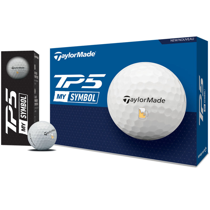 TaylorMade TP5 MySymbol Golf Balls - Double Dozen - Ltd Edition Beer Balls