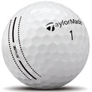TaylorMade TP5 Tour Performance Stripe Golf Balls - White (6 Ball Pack)