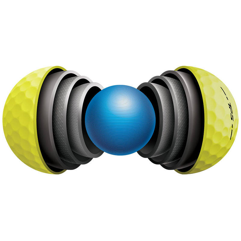 TaylorMade TP5 Golf Balls - Yellow - 12 Pack