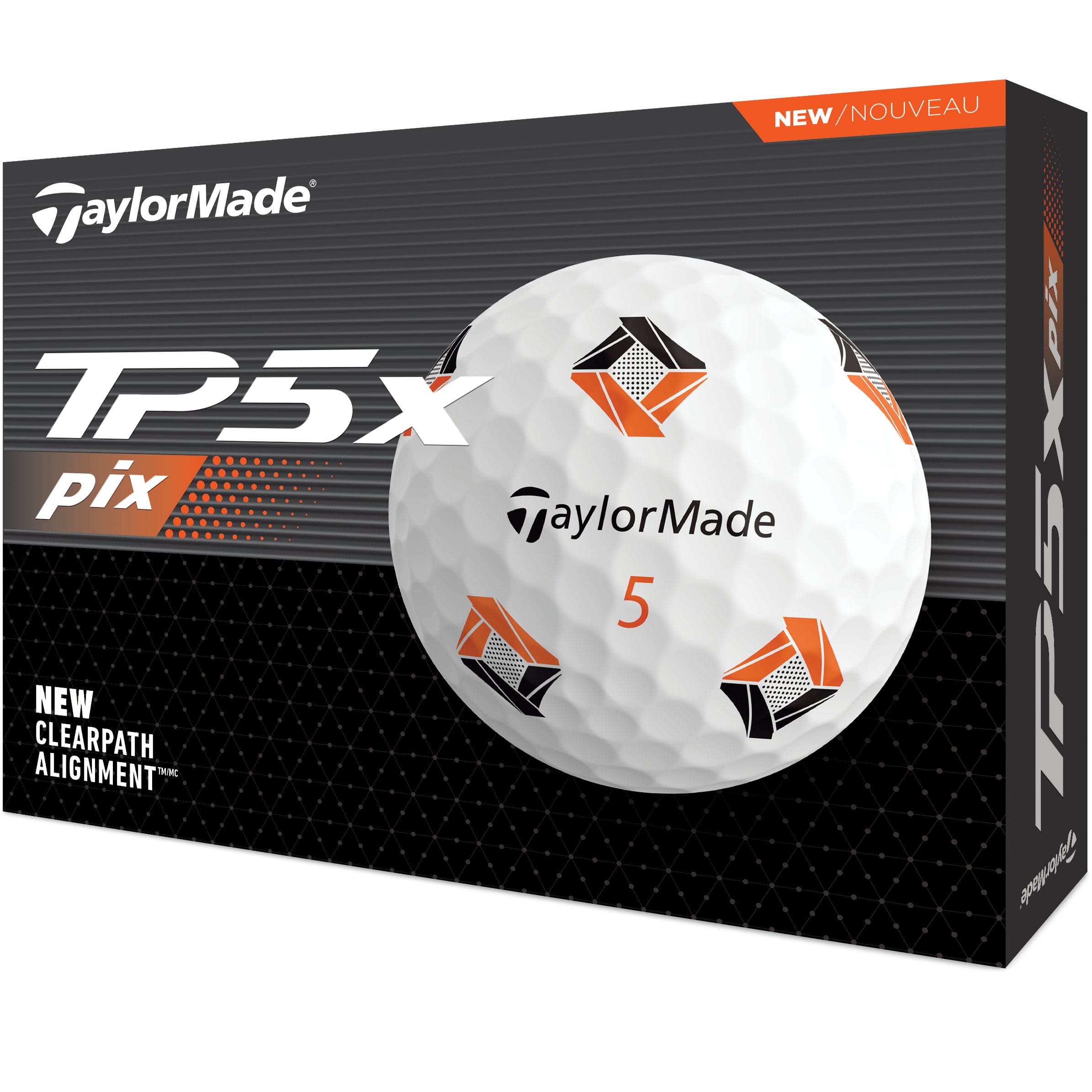 TaylorMade TP5X ゴルフボール 3ダース TaylorMade TP5x Pix 3.0 Golf Balls - White - 12 Pack