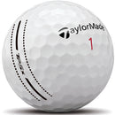 TaylorMade TP5x Tour Performance Stripe Golf Balls - White (6 Ball Pack)