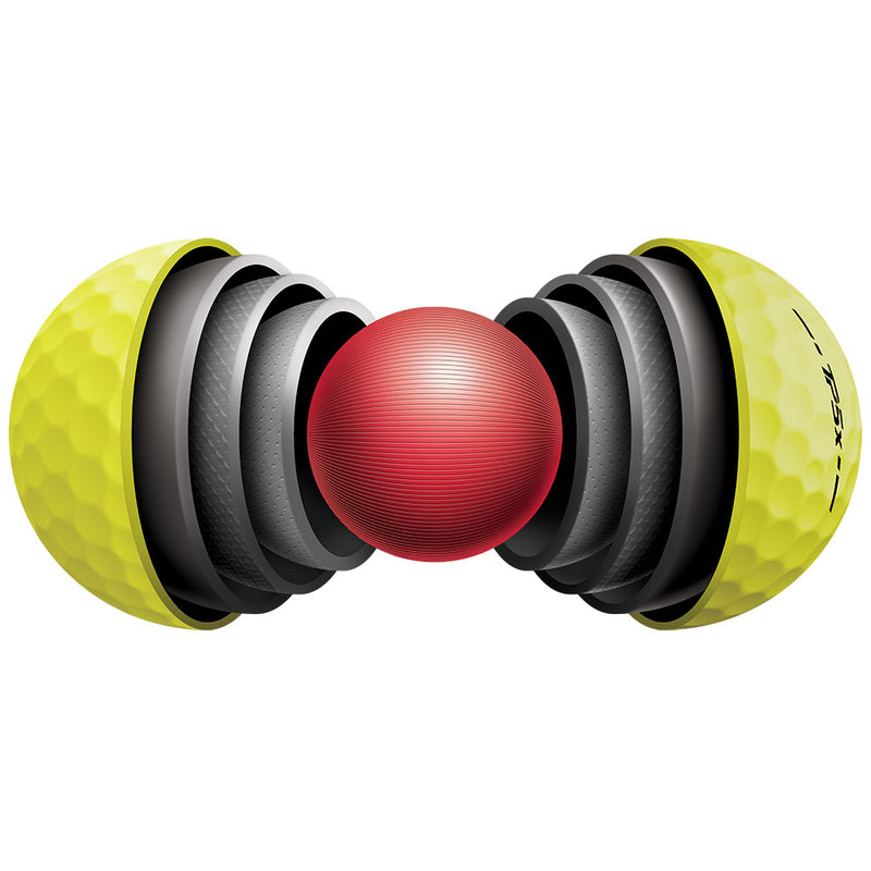 TaylorMade TP5x Yellow Golf Balls - Pack of 12